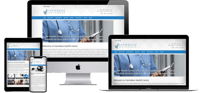 Surgery design theme 4 in blue