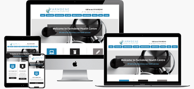 web Design theme  for doctors surgery