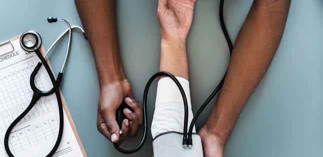 image of an ill patient receiving treatment